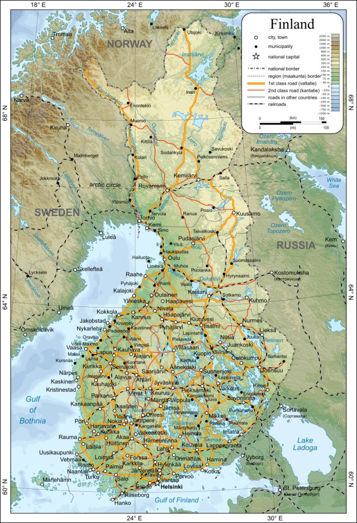 Map of Finland